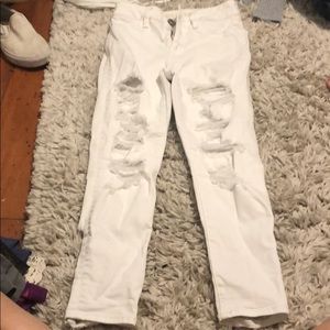 white american eagle jeans